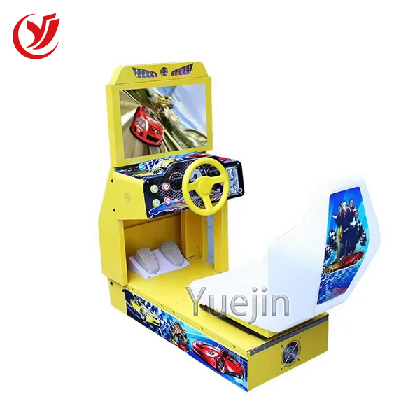 Racing Car Arcade Game Factory - OEM 3D Kids Outrun Simulator Metal Construction English