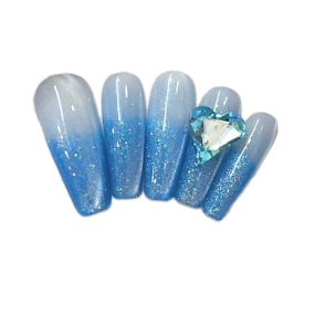 奢华美甲供应商-代工MIMU手工蓝岛光疗10片