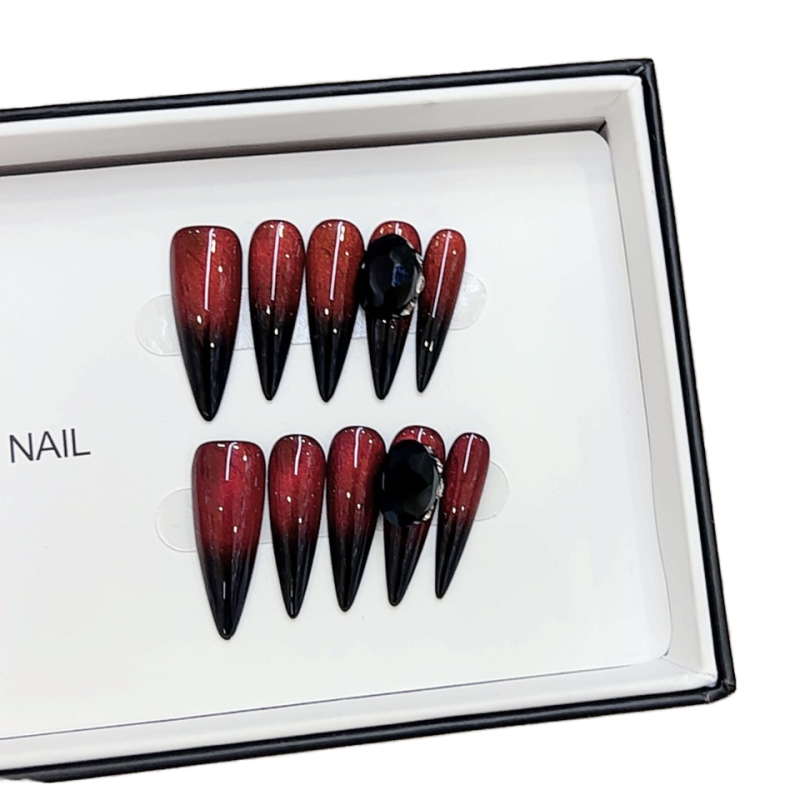 French Nail Art Manufacturer - Bulk Nai Zi 24pcs Pure Handmade Fiery Wholesale