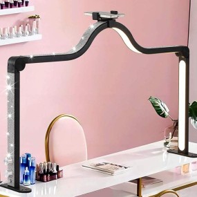 Nail Table Lamp Supplier - OEM 2025 Adjustable Brightness 45W Gold Square