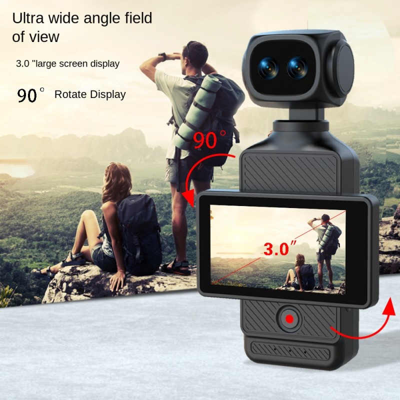 Pocket HD Camera Manufacturer - OEM Cross-Border New Handheld 140 Degree Rotating