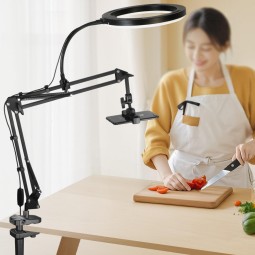 环形灯生产商-批发高品质F1A手机支架视频灯光