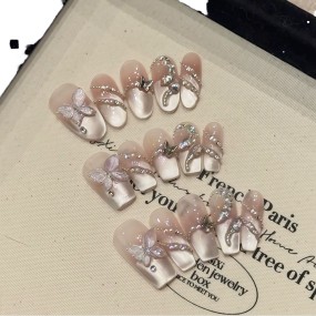 False Nail Manufacturer - Bulk Women's Summer Cute 3D Lemon Printed Waterproof