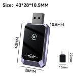 无线Carplay适配器供应商-代工2025厂家批发2合1 USB