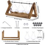 Desktop Air Plant Terrarium Manufacturer - OEM/ODM Dropshipping with Solid Wooden Stand Diamond