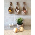 Fruit Vegetable Baskets Supplier - OEM/ODM Hot Sale Wall Mounted Hemp Rope Woven Holder