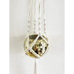 Disco Ball Planter Manufacturer - OEM/ODM Hot 6" with Macrame Rope Chain Wooden Stand