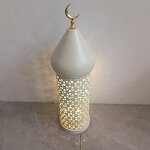 Middle Eastern Lantern Factory - OEM/ODM Moroccan Iron Art Golden Wind Hollow LED