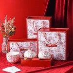 Ceramic Bowl Set Manufacturer - OEM/ODM Joyful Household Tableware Gift Box Opening Event