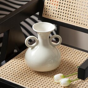 Cream Style Vase Supplier - OEM/ODM Double Ear Vintage High Aesthetic Simple Decoration