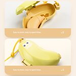 Travel Toothbrush Cover Manufacturer - OEM/ODM Plastic Banana-Shaped Portable Toothpaste Storage