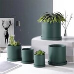 Ceramic Flower Pot Supplier - OEM/ODM Straight Cylindrical Nordic Color European Planting