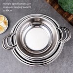Soup Pot Supplier - OEM/ODM Clear Stainless Steel Induction Shabu-shabu Hot Pot Basin