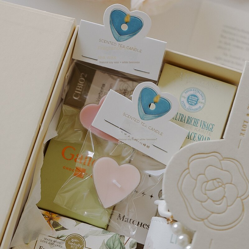 Heart-Shape Tea Wax Candle Manufacturer - OEM/ODM Handmade Aromatherapy Modern Wedding Gift