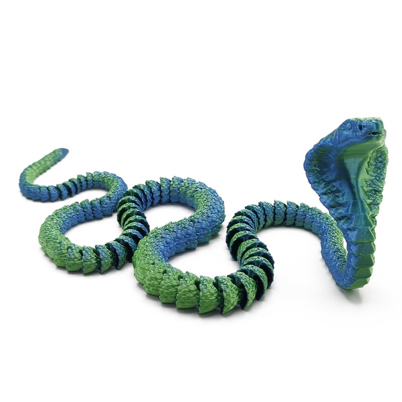 Creative Cobra Ornament Factory - OEM/ODM Cross-Border 3D Printed Movable Simulation Toy Snake