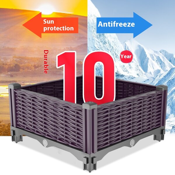 Mobile Planting Box Factory - OEM/ODM Modern Wheeled Rectangular Plastic for Balcony