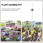 Disco Ball Flower Pot Factory - OEM/ODM New Bohemian Style 6-Inch with Hanging Rope Chain