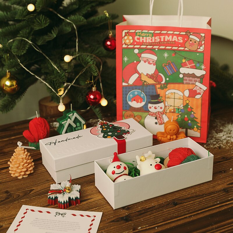 Christmas Fragrance Candle Factory - OEM/ODM Practical Small Gift Box Handmade Figurine