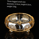 Crystal Glass Ashtray Manufacturer - OEM/ODM Creative Gold Oversized for Living Room Office