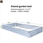 Raised Garden Bed Kit Factory - OEM/ODM Large Rectangular Galvanized Steel for Home