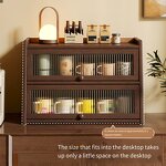Desktop Storage Cabinet Manufacturer - OEM/ODM Dustproof Organizer Kitchen Countertop Cup Holder
