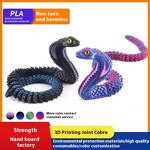 Creative Cobra Ornament Factory - OEM/ODM Cross-Border 3D Printed Movable Simulation Toy Snake