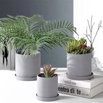 Ceramic Flower Pot Supplier - OEM/ODM Straight Cylindrical Nordic Color European Planting