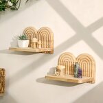 Creative Wall Shelf Supplier - OEM/ODM New Threaded Multi Layer Solid Wood Storage Rack