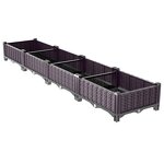 Mobile Planting Box Factory - OEM/ODM Modern Wheeled Rectangular Plastic for Balcony