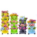 Multi-layer Planting Pot Factory - OEM/ODM Three Dimensional Space Saving Household Plastic Pot