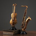 Retro Violin Decoration Manufacturer - OEM/ODM American Instrument Saxophone Model Home Living Room