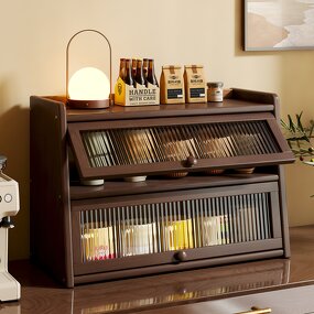 Desktop Storage Cabinet Manufacturer - OEM/ODM Dustproof Organizer Kitchen Countertop Cup Holder