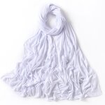 Ribbed Jersey Scarf Manufacturer - Wholesale Solid Long Shawl