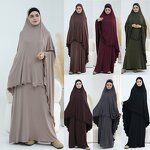Burqa Jilbab Set Manufacturer - OEM Full Length Two Piece Abaya Dress