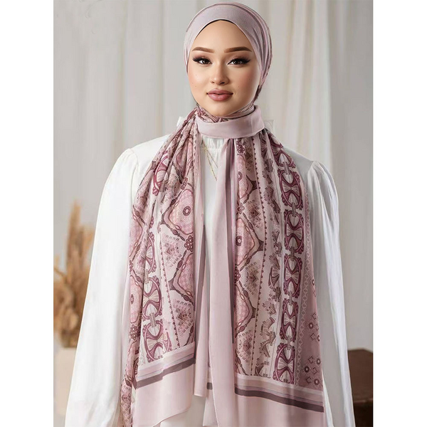 Printed Chiffon Scarf Manufacturer - OEM Turkish Long Premium Shawl