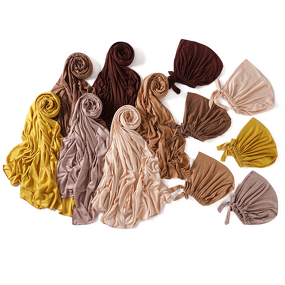 Jersey Hijab Set Manufacturer - Bulk Matching Scarf Inner Cap Two Piece