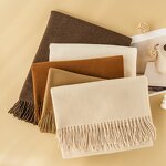 Cashmere Shawl Manufacturer - Wholesale Thicken Warm Long Fringed Winter Scarf