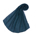 Glitter Chiffon Hijab Manufacturer - OEM Shiny Gold Sequins Stripe Scarf