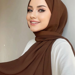 Wrinkle Hijab Supplier - Bulk Lightweight Wrinkled Solid Shawl