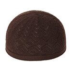 Crochet Kufi Hat Supplier - OEM Low Price Knitted Jacquard Prayer Cap