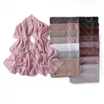 Rhinestone Chiffon Scarf Factory - OEM Heavy Craft Full Starry Shawl