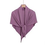 Triangle Scarf Supplier - OEM Breathable Cotton Stretchable Plain Veil
