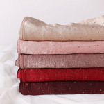 Satin Gauze Hijab Manufacturer - Bulk Solid Pearlescent Polyester Scarf