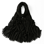 Sparkling Scarf Supplier - OEM Speaker Tassels Silver Thread Headscarf