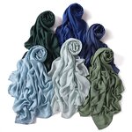 Rayon Turban Scarf Factory - Bulk Large Size Pure Monochrome Sun Protection Shawl