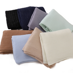 Glitter Crinkle Scarf Factory - Bulk Silver Thread Wrinkled Shimmer Veil