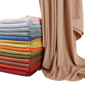 Ribbed Jersey Scarf Manufacturer - Wholesale Solid Long Shawl