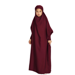 Kids Khimar Prayer Dress Manufacturer - Bulk Bat Sleeve One Piece Eid Jilbab
