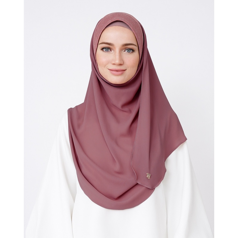 One Loop Instant Hijab Manufacturer - OEM Solid Glossy Hemp Convenient Wrap