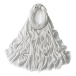 Sparkling Scarf Supplier - OEM Speaker Tassels Silver Thread Headscarf